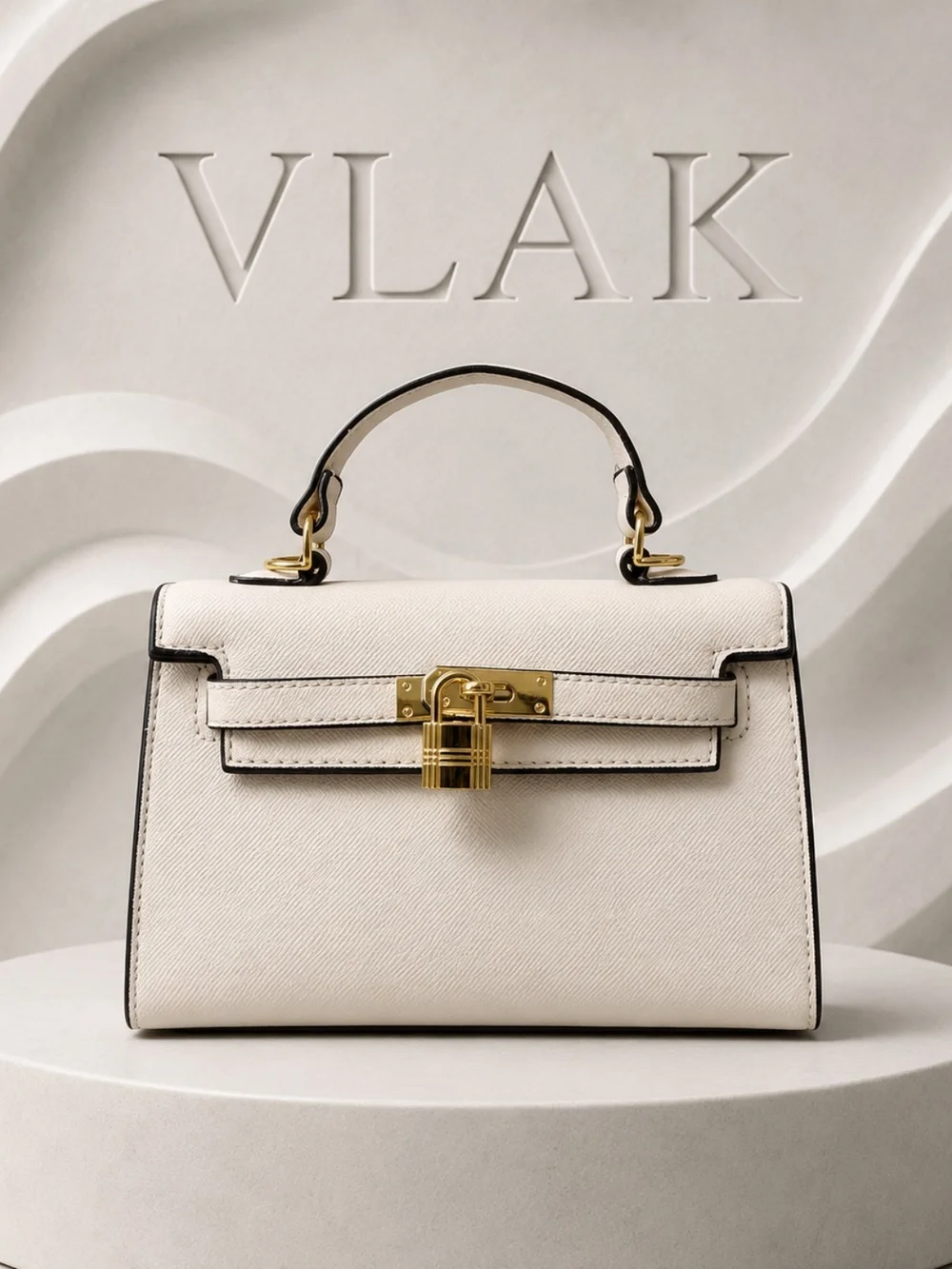 White Structured Satchel + Trina Turk Wallet – Satchel w/ Cosmetic Imperfections